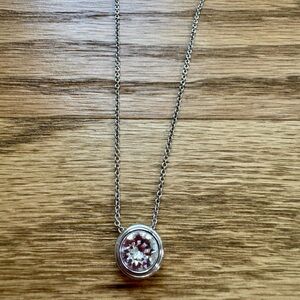 Touchstone Crystal by Swarovski Silver Necklace with Crystal Pendant